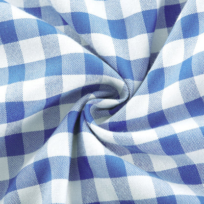 Diane blue gingham midi dress