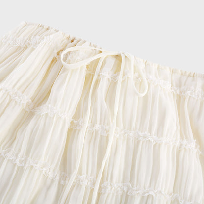 Alyssa pleated top & skirt matching set