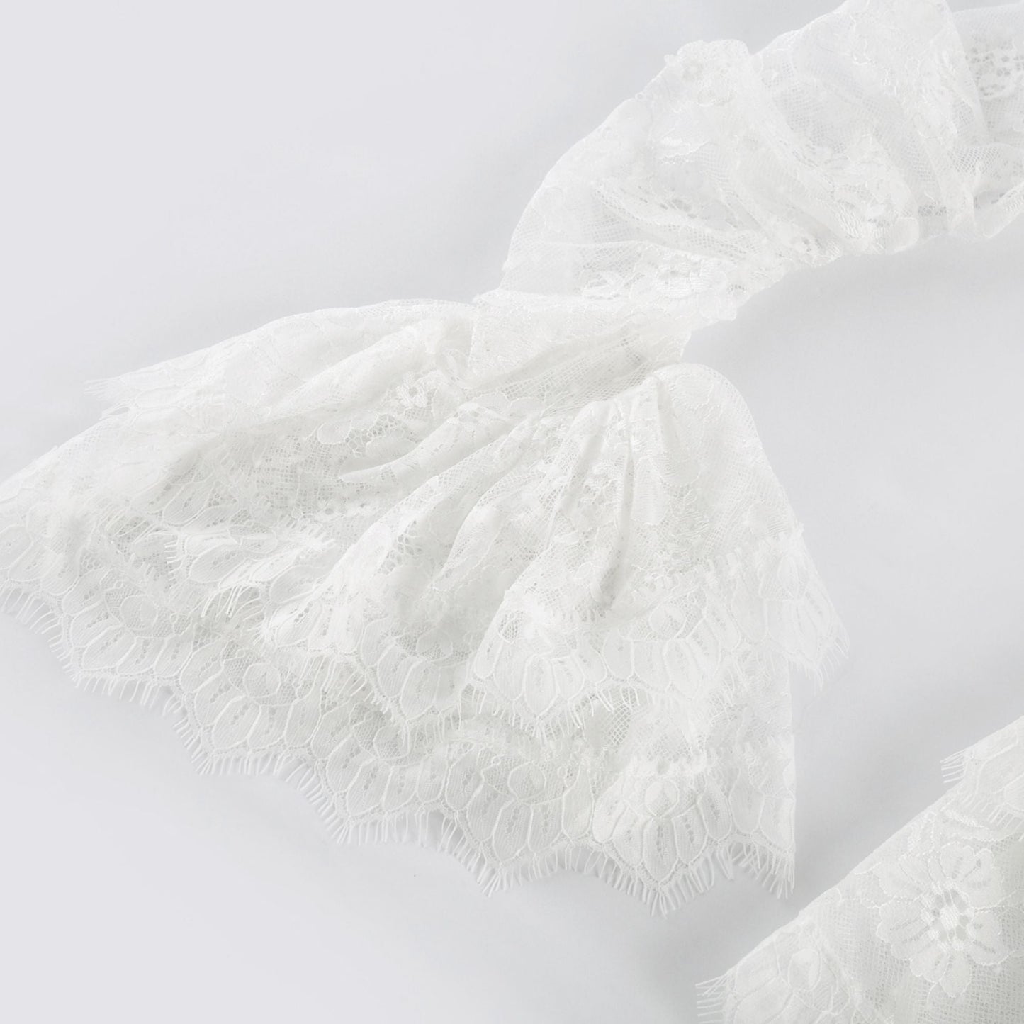 Nadine semi-sheer lace-trim mini dress