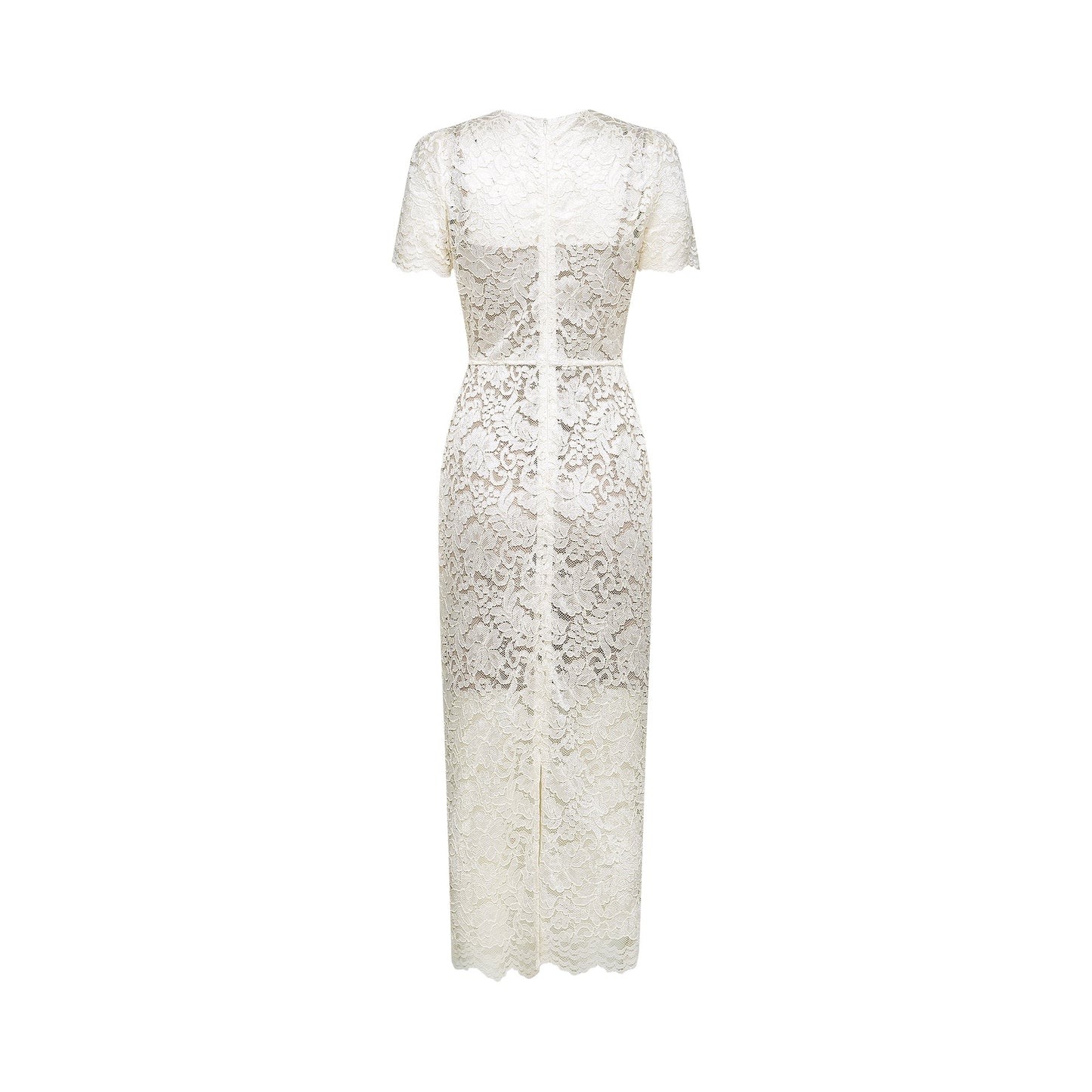 Kalena embellished lace midi dress