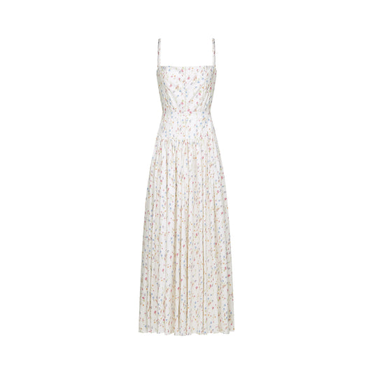 Raphaëlle floral-print pleated midi dress