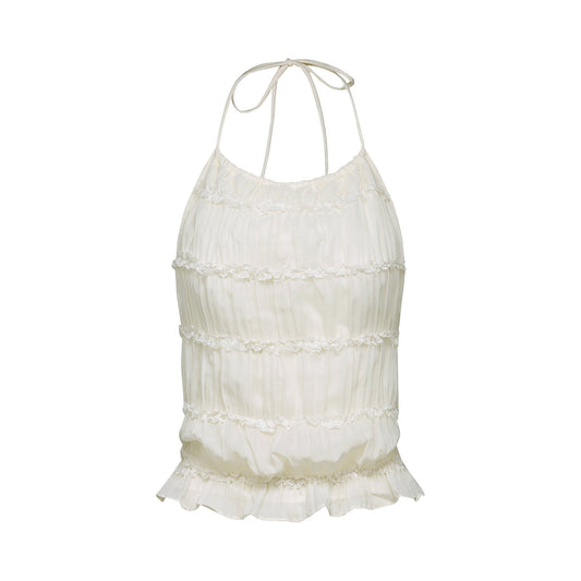 Alyssa pleated top & skirt matching set