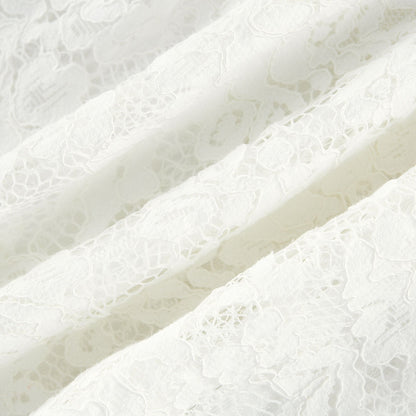 Aimée layered cut-out lace embroidered midi dress