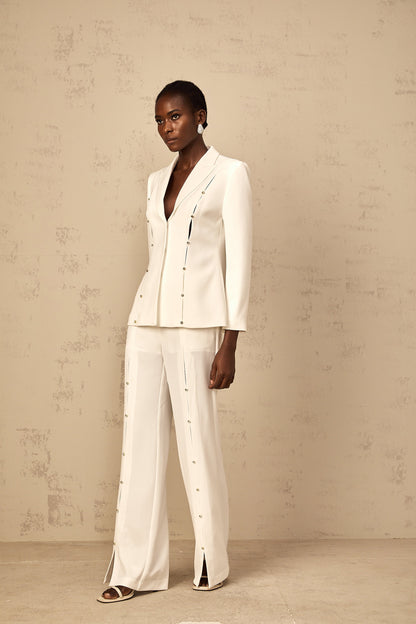 Frida Embellished Blazer & Trouser Pant Set