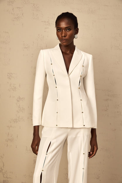 Frida Embellished Blazer & Trouser Pant Set