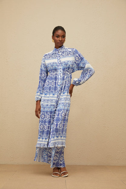 Graphique Blue Paisley Print Co-ord Set