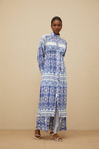 Graphique Blue Paisley Print Co-ord Set