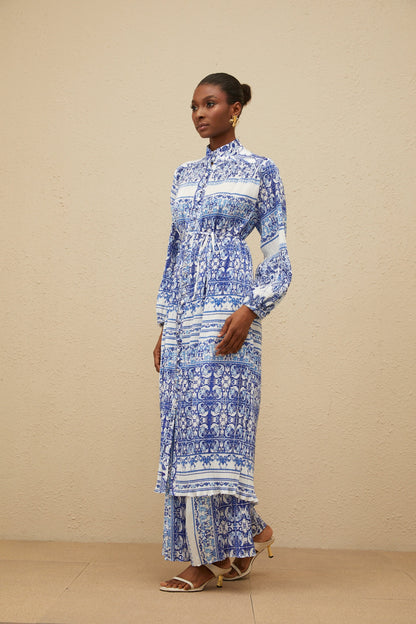 Graphique Blue Paisley Print Co-ord Set