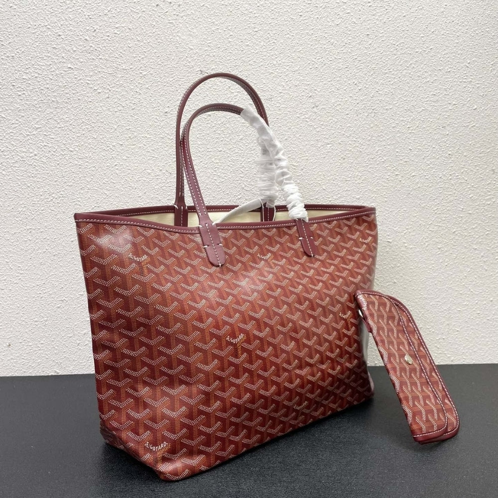 GOYARD SAINT LOUIS GM BAG BURGUNDY 47CM STLOUIGMLTY33CL33P