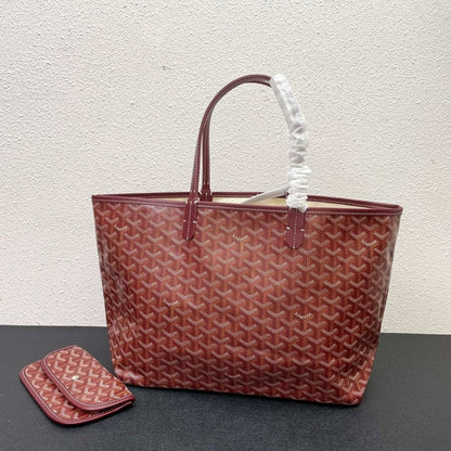 GOYARD SAINT LOUIS GM BAG BURGUNDY 47CM STLOUIGMLTY33CL33P