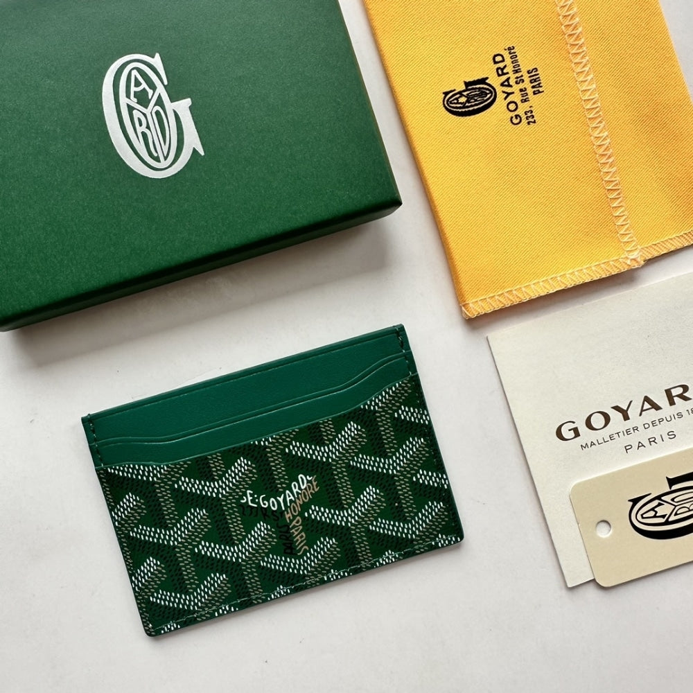 GOYARD SAINT SULPICE CARD WALLET GREEN 11CM STSULPPMLTY09CL09X