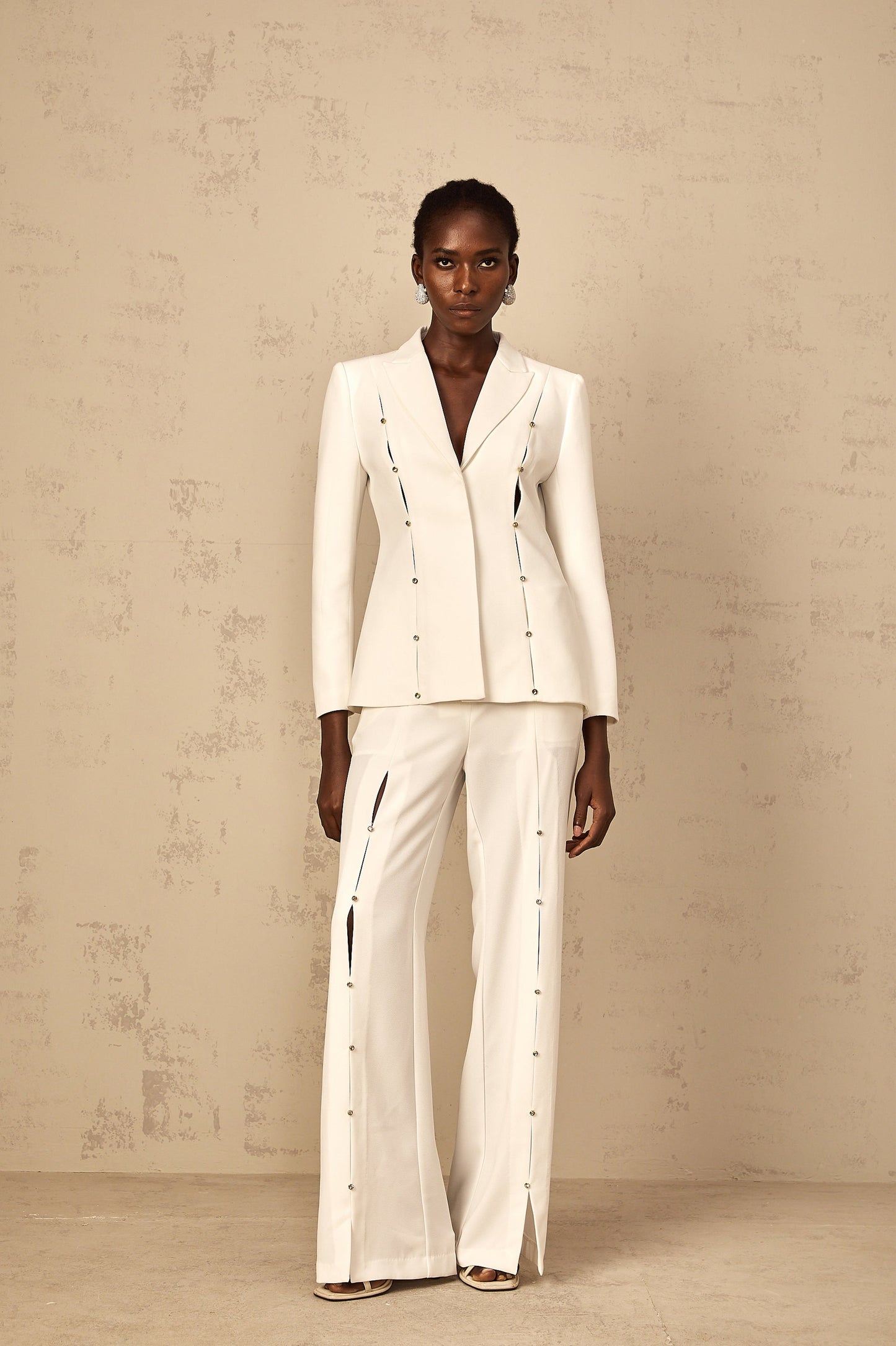 Frida Embellished Blazer & Trouser Pant Set