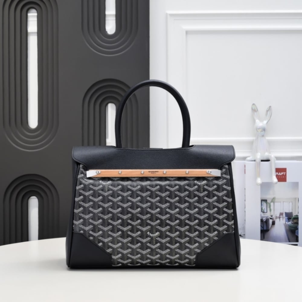 GOYARD SAÏGON TOTE BAG BLACK 34CM SAIGOCMMLTY01CL01P