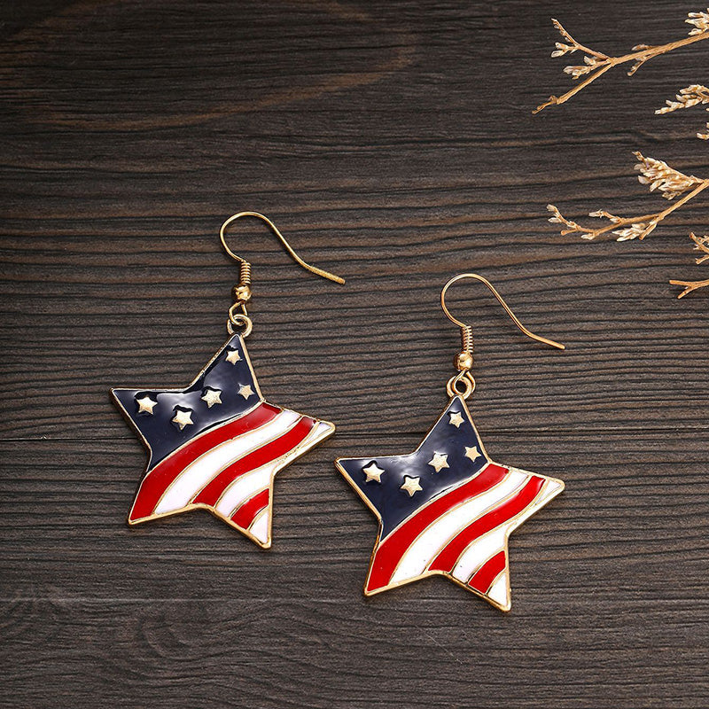 Star Independence Day Earrings