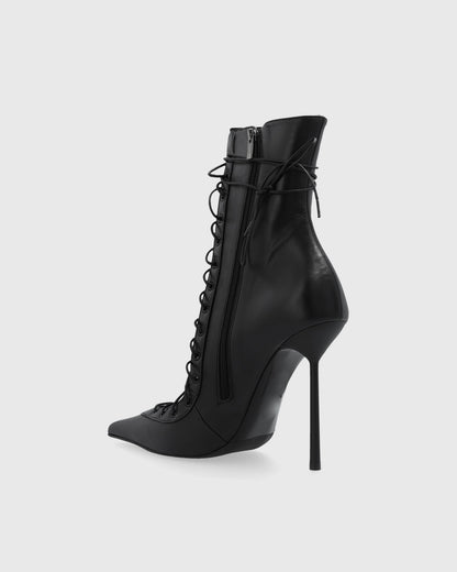 Agnola Lace Up Leather Ankle Boots
