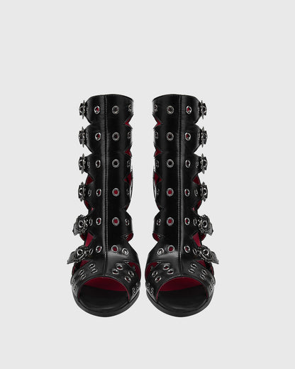 Antonia Wolf Tooth Cutout Sandals