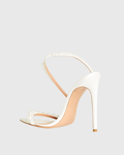 Anu Spiral Strap Pearl Sandals