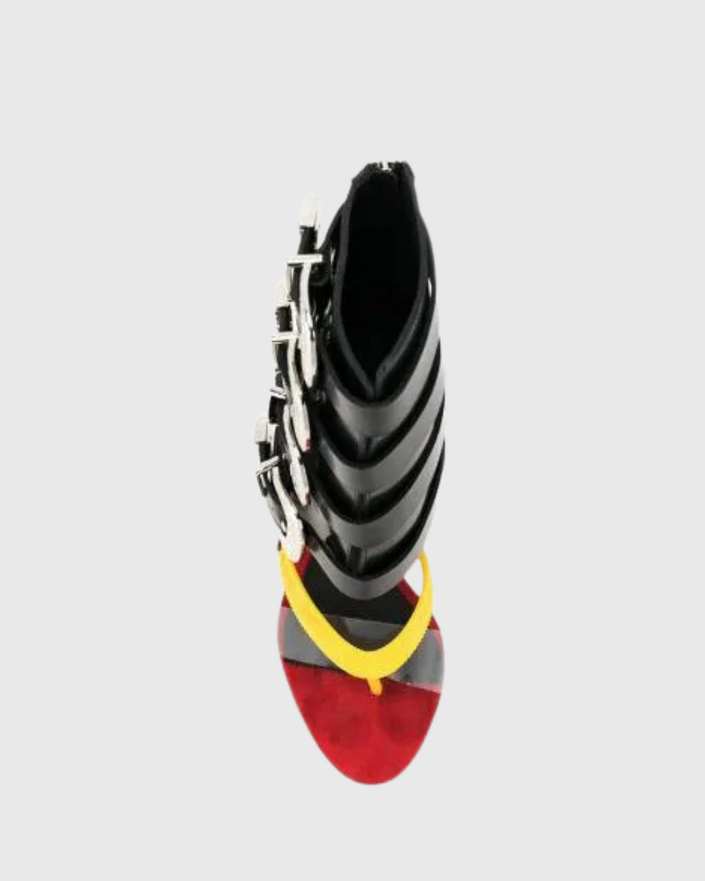 Baba Buckle Deconstruct Sandals In Black
