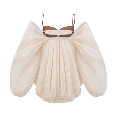 Laura puffy-design mini dress