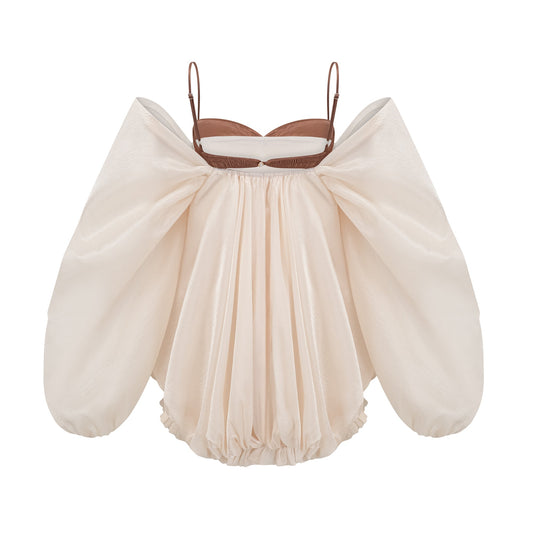 Laura puffy-design mini dress