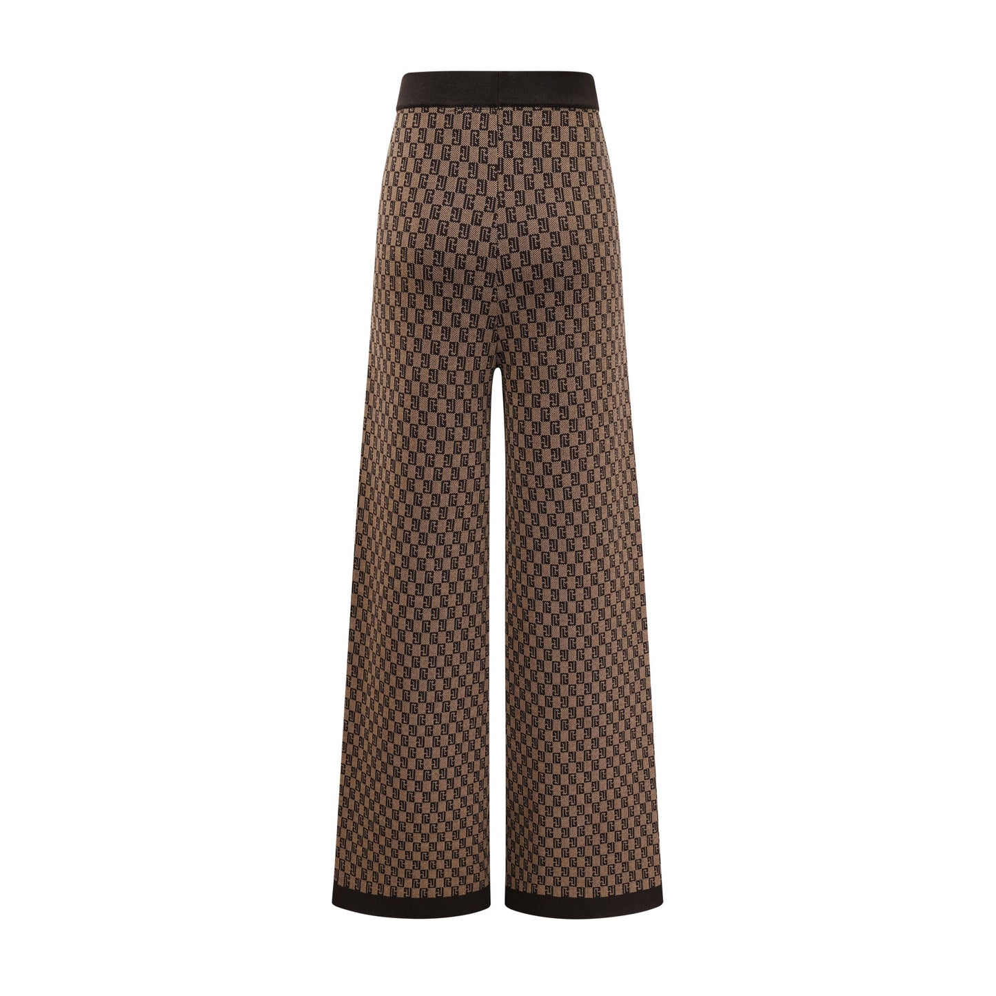 Cyrielle monogram-jacquard top & trousers matching set