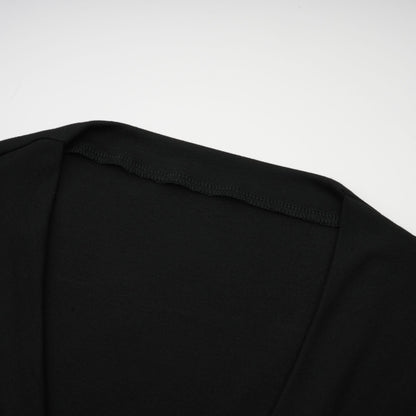 Anaïs Black Open-Front Gathered Top