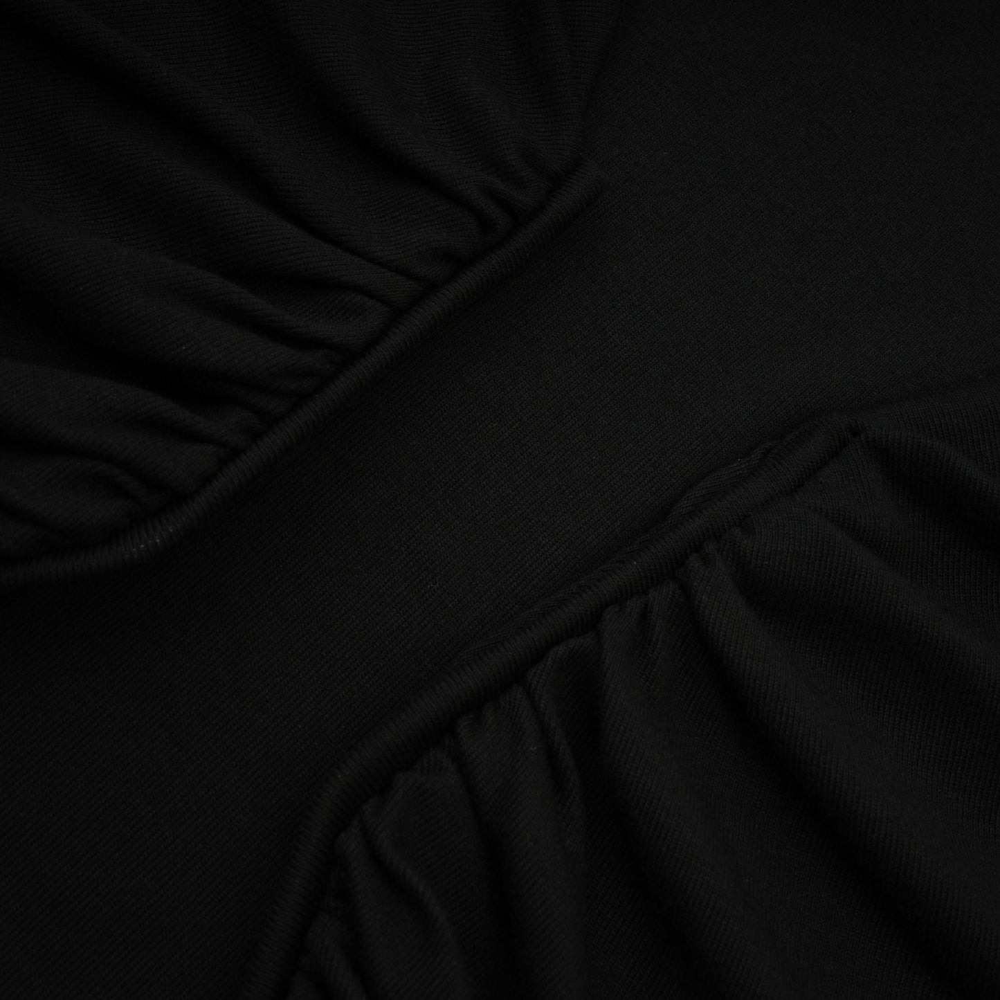 Anaïs Black Open-Front Gathered Top
