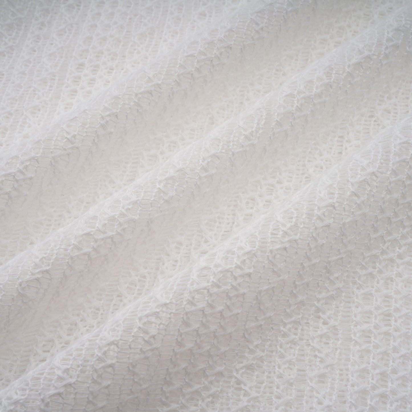 Hélène white pointelle puff midi dress