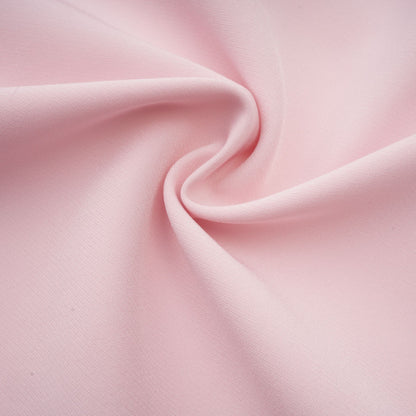 Elise pink bow-detail split-neck midi dress
