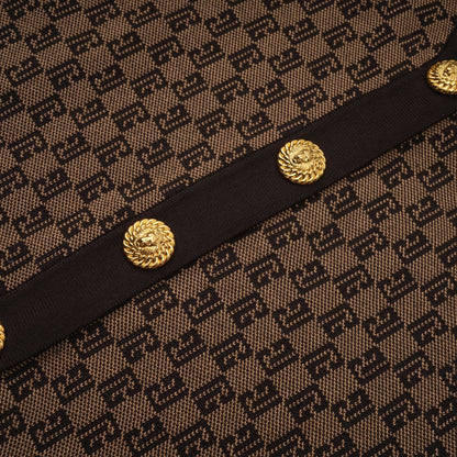Cyrielle monogram-jacquard top & trousers matching set