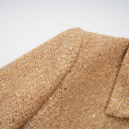 Morgane tweed long-sleeve mini dress