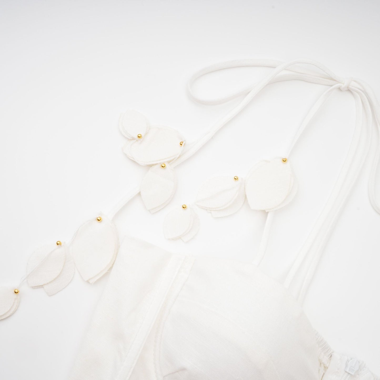 Hélène white corset midi dress