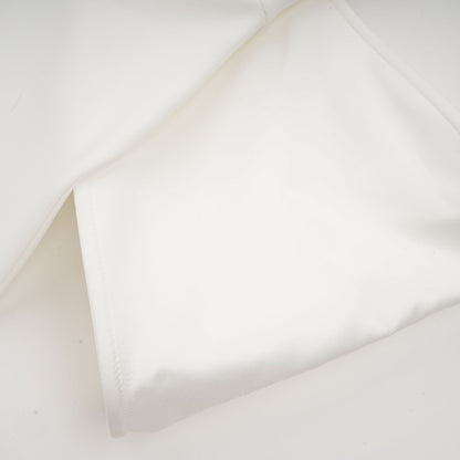 Capucine white oversize-bow bandage dress