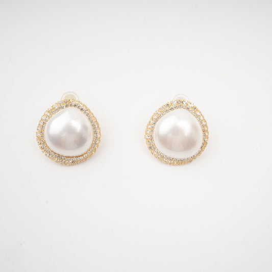 Gloria faux-pearl stud earrings