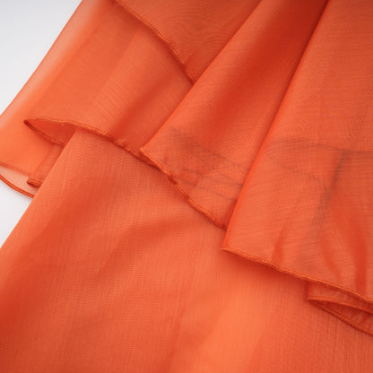 Carrie orange halterneck flounced maxi dress