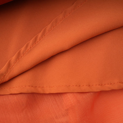 Carrie orange halterneck flounced maxi dress