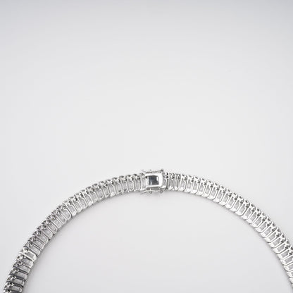 Albane Sliver Tone Crystal-Embellished Necklace