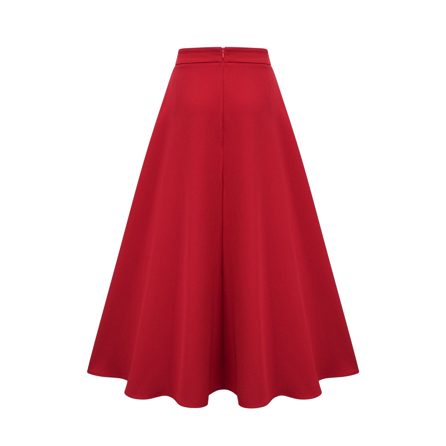 Colette red pleated blouse & skirt matching set
