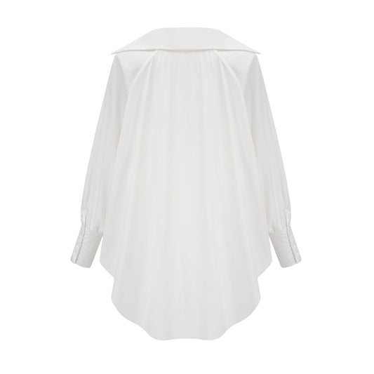 Marion high-low puffed shirt