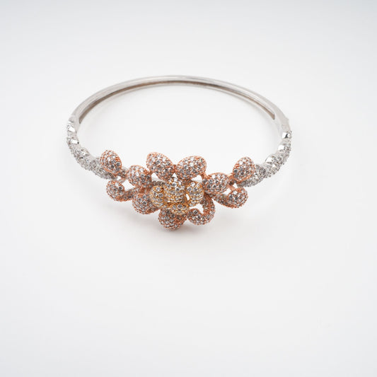 Anthemon Gold Tone Crystal Embellished Bracelet