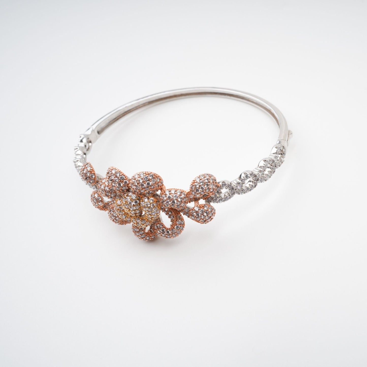 Anthemon Gold Tone Crystal Embellished Bracelet