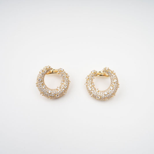 Colette Gold Crystal Embellished Earrings