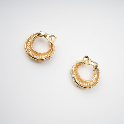 Colette Gold Crystal Embellished Earrings