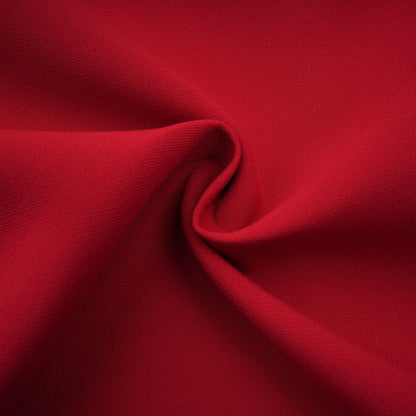 Colette red pleated blouse & skirt matching set