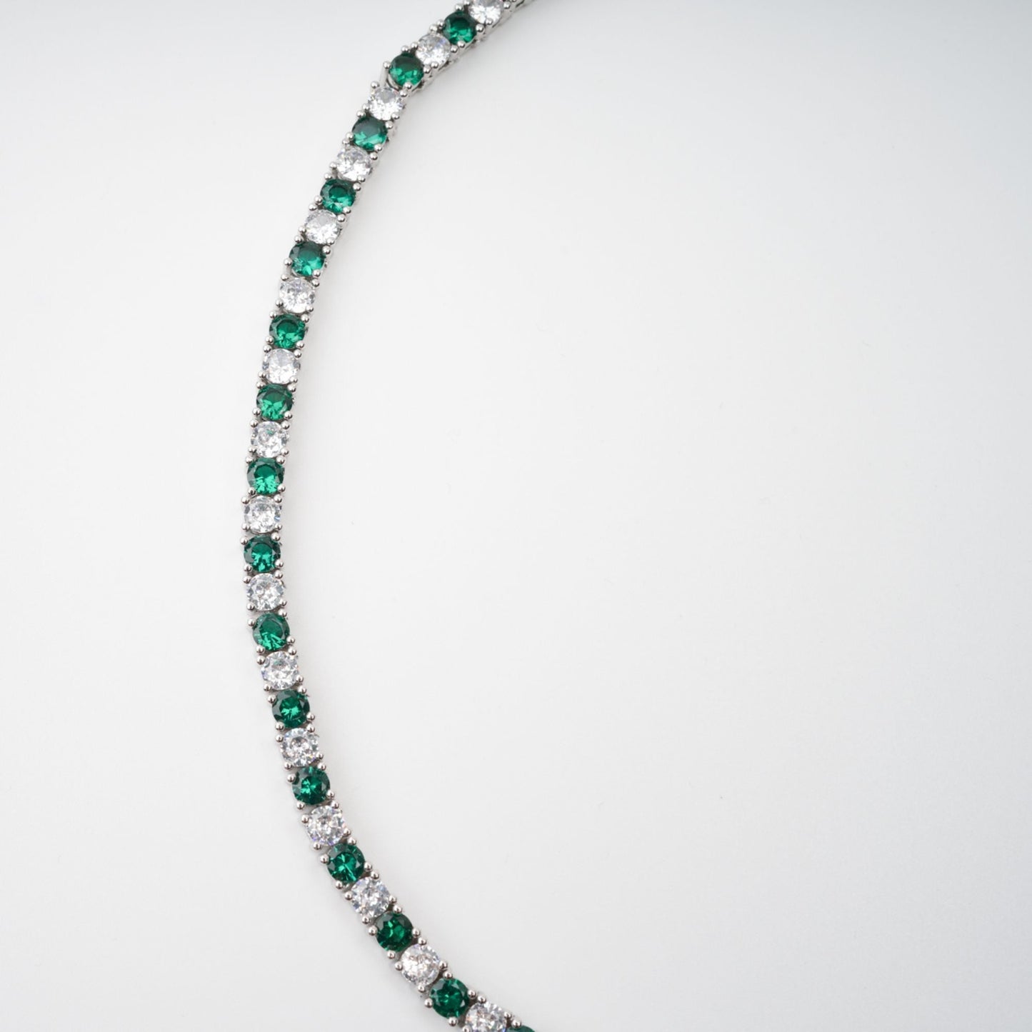 Héloïse Green Crystal Embellished Necklace