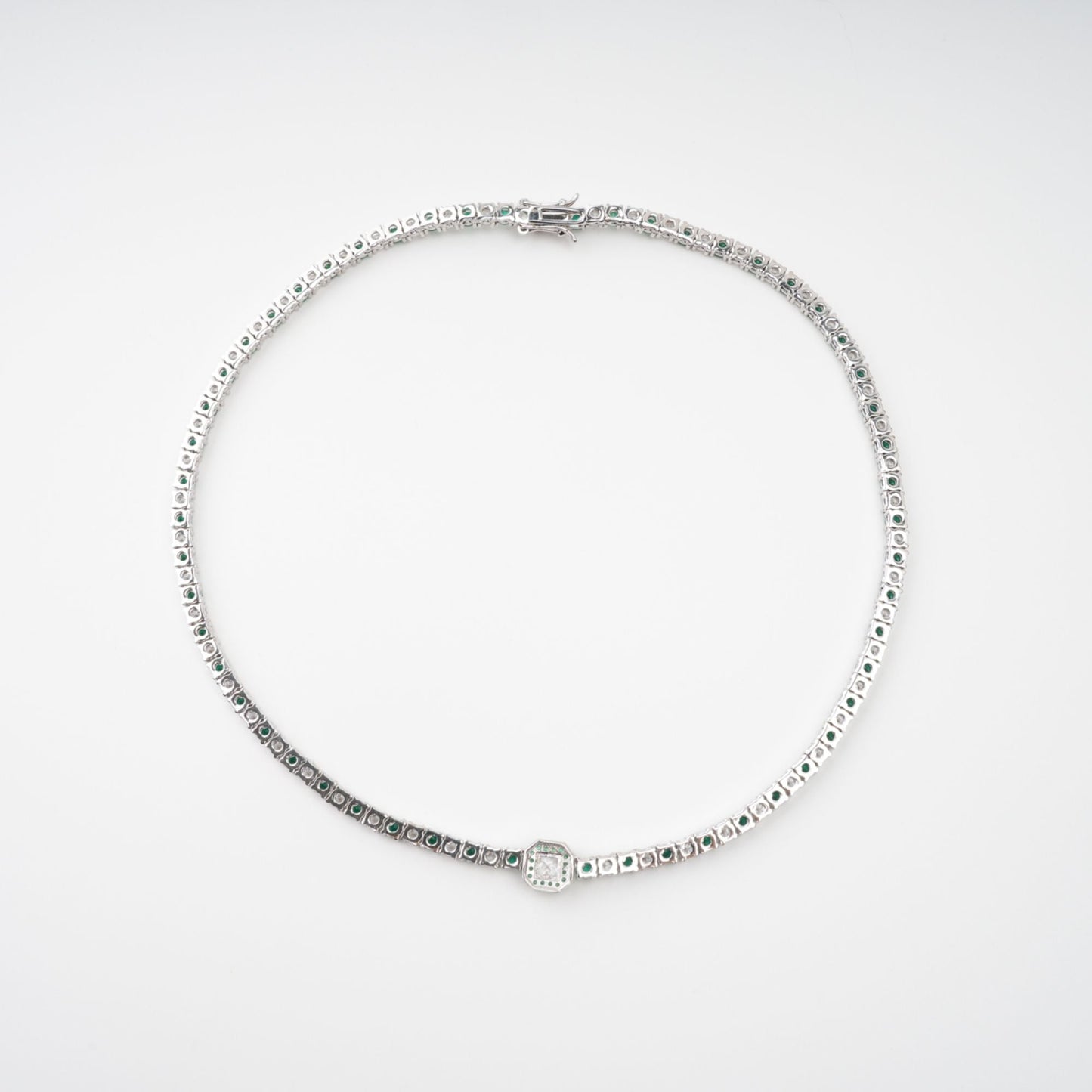 Héloïse Green Crystal Embellished Necklace