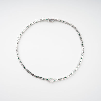 Héloïse Green Crystal Embellished Necklace