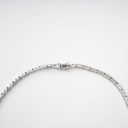 Héloïse Green Crystal Embellished Necklace