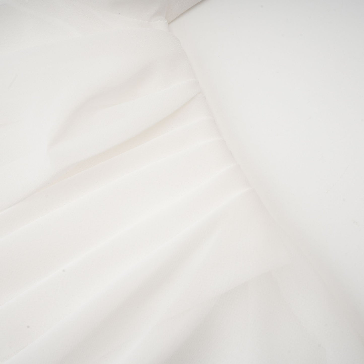 Andrea asymmetrical tulle blouse & skirt matching set in White