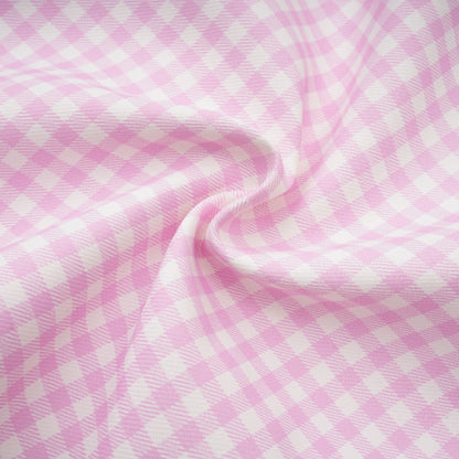 Sandrine gingham-check top & skirt matching set